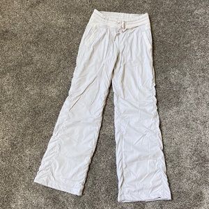 Lululemon lined dance studio pants 4 sand
